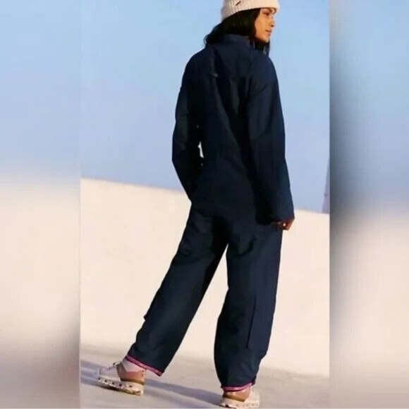 NWT FREE PEOPLE MOVEMENT MESMERIZE ME COVERALLS JUMPSUIT - SIZE M, MIDNIGHT NAVY - Picture 3 of 7